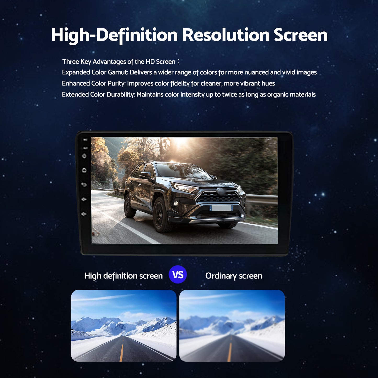 CarPlay Stereo Head Unit Suitable For Toyota RAV4 13-18 Android 13.0 GPS 4+64GB