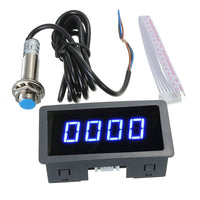 4x Digital LED Tachometer RPM Speed Meters Suitable For Hall Proximity Switch Sensor NPN Set