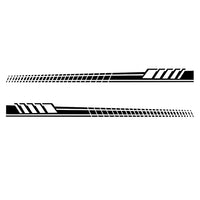 2x Car Body Stickers Long Stripe Side Skirt Decoration Decals Set