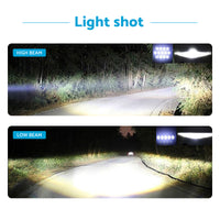 Pair of 7-Inch Round LED Headlights Hi/Lo DRL Beam Sealed Headlamps Suitable For Nissan Patrol