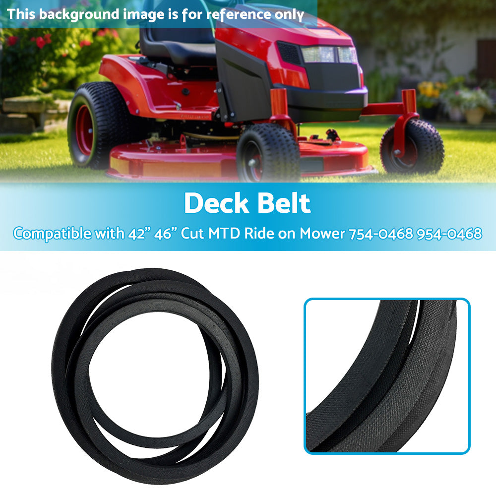 {{ Drive Belt Suitable For Selected 42 inch  46 inch  Cut MTD Ride on Mower 754-0468 954-0468 }} - Buy Car Parts Online at {{ Kaka Auto Parts }}.