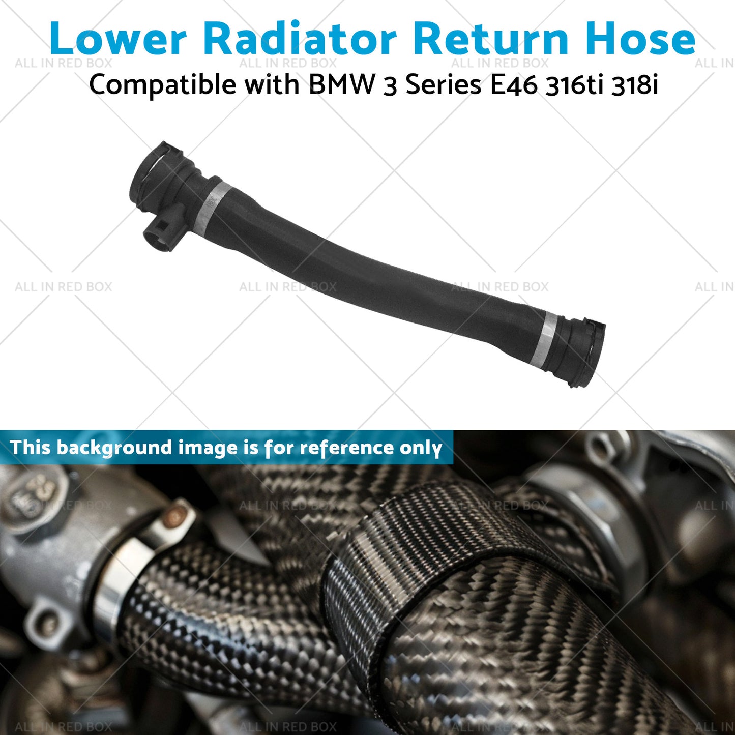 {{ 17127516416 Lower Radiator Return Hose Suitable for BMW 3 Series E46 316ti 318i }} - Buy Car Parts Online at {{ Kaka Auto Parts }}.