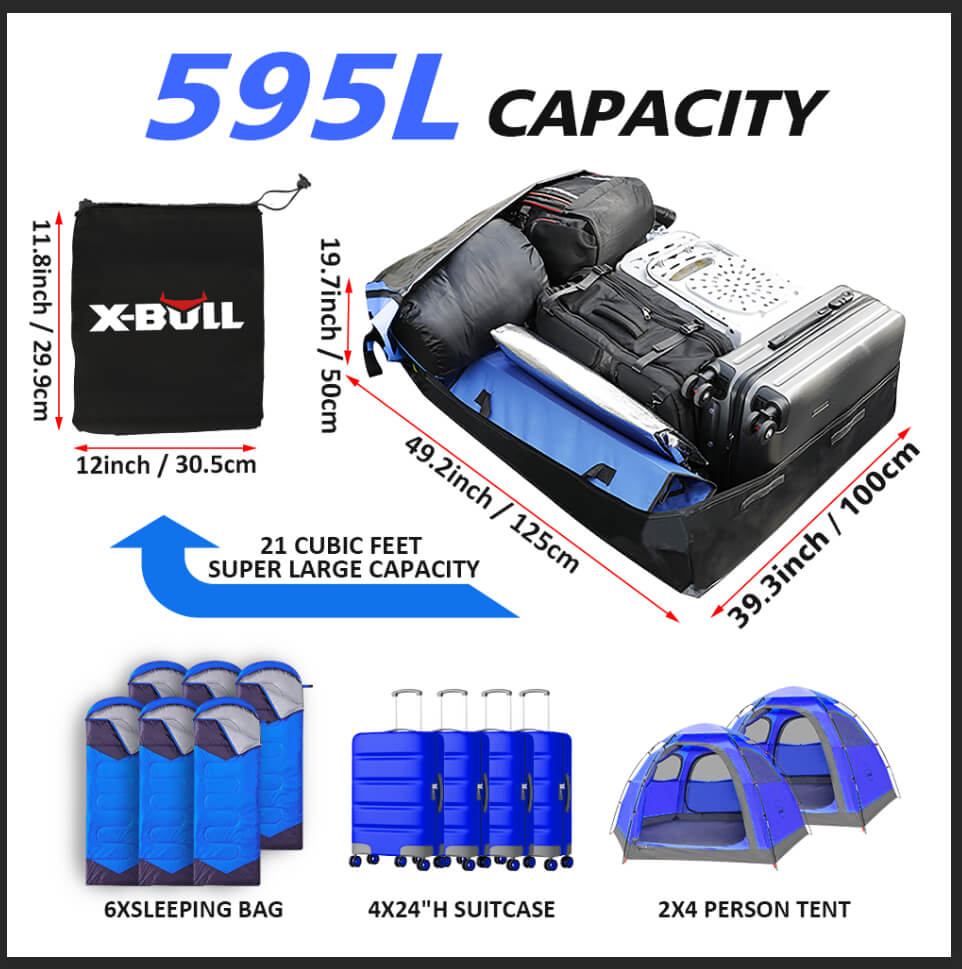 {{ Car Roof Cargo Bag Waterproof Carrier Suitable For SUVs Trucks Vans & Cars }} - Buy Car Parts Online at {{ Kaka Auto Parts }}.