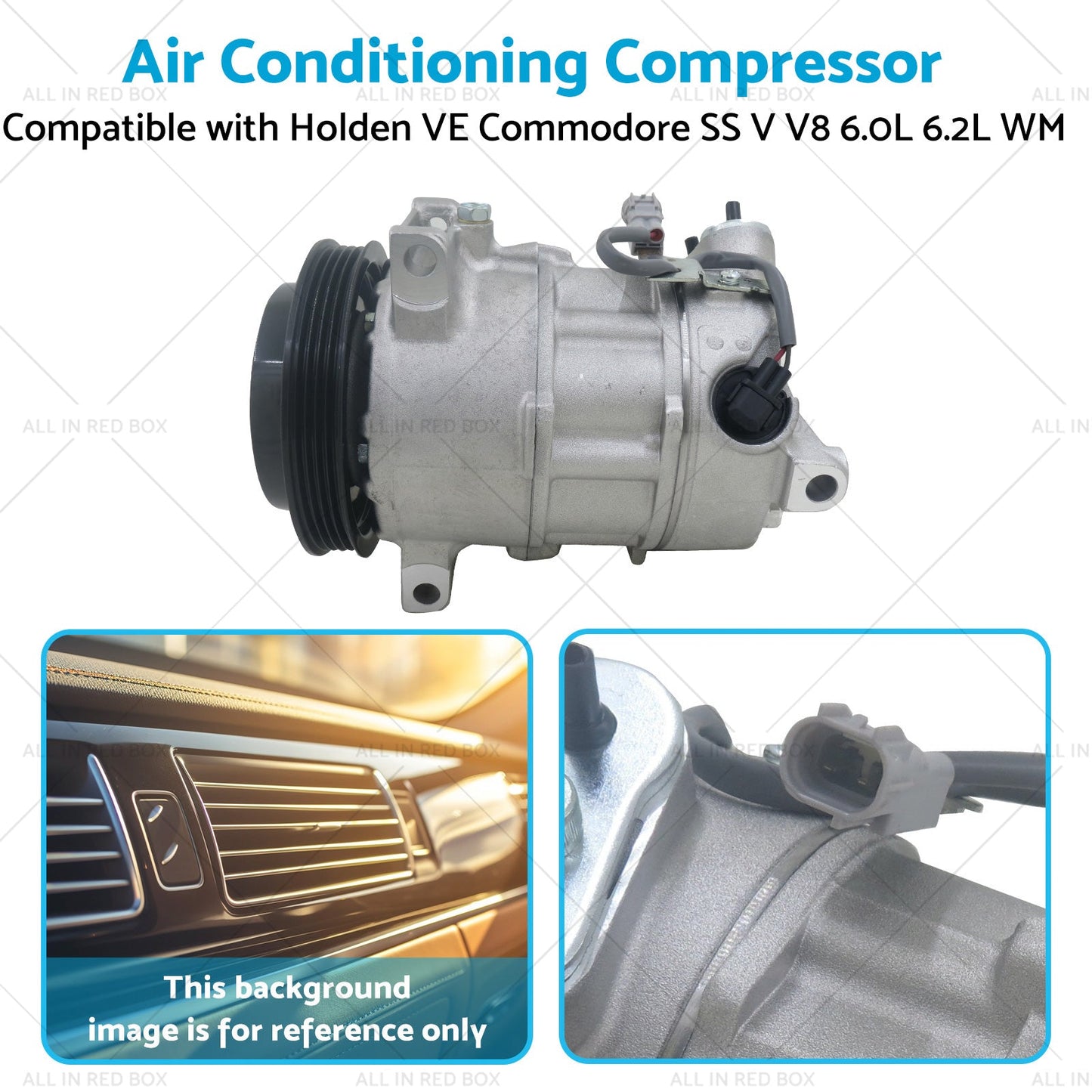 Air Conditioning Compressor Suitablefor Holden VE Commodore SS V V8 6. 0L 6. 2L WM