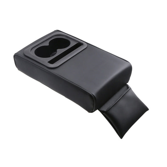 Center Console Leather Armrest Support Elbow Rest Extender Organizer Cup Holder