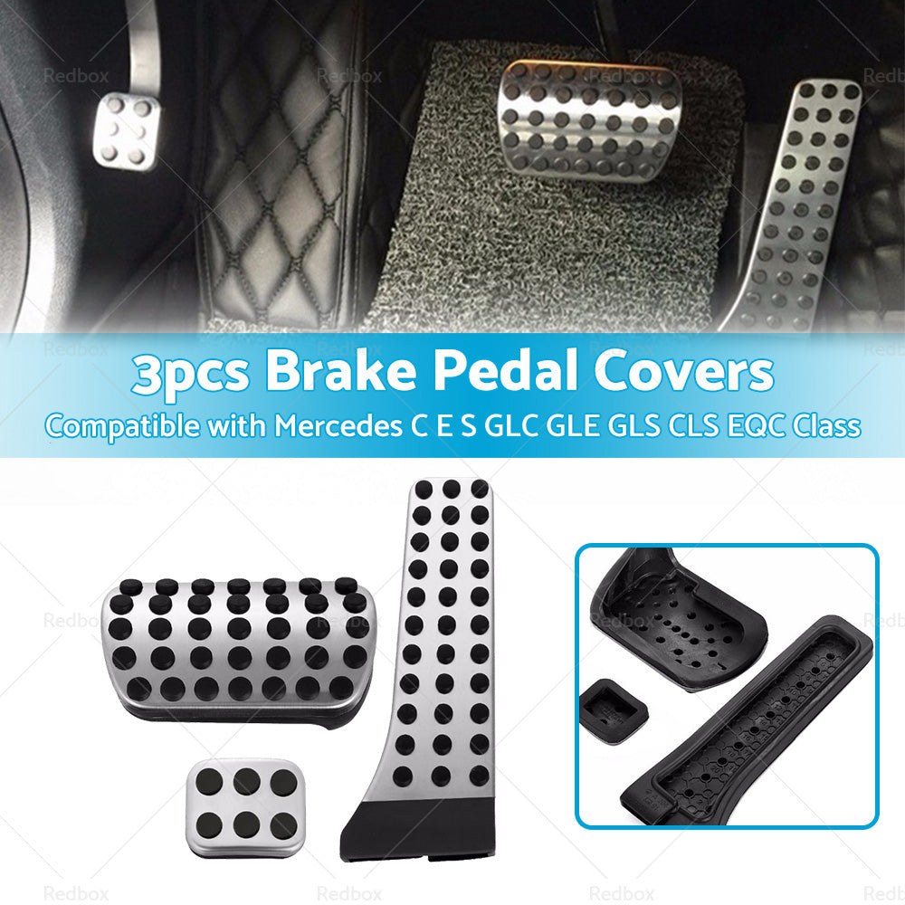 {{ 3PCS Brake Pedal Pad Cover Suitable For Mercedes C E S GLC GLE GLS CLS EQC Class }} - Buy Car Parts Online at {{ Kaka Auto Parts }}.