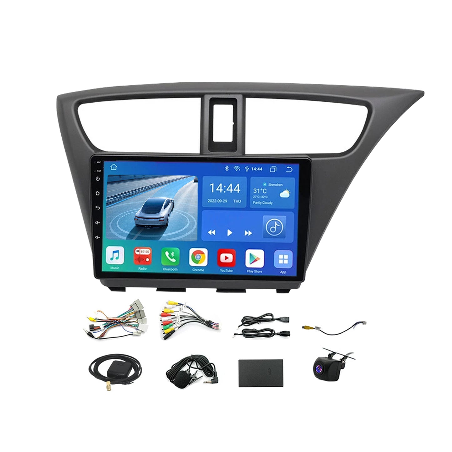 Head Unit Car Stereo Android Carplay GPS Radio Suitable for Honda Civic 12-15