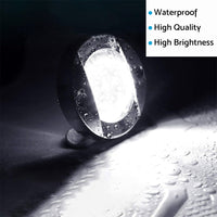 4x Round LED Marine Boat Cabin & Deck Courtesy Lights Suitable For Walkway – White Stern Light