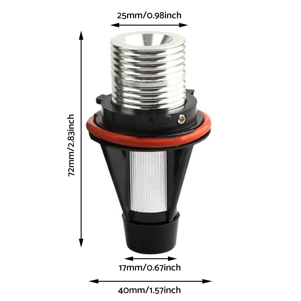 2x Angel Eyes LED Halo Ring Light Bulbs Error Free Suitable For BMW X5 E39 E53 E60 E61 E63