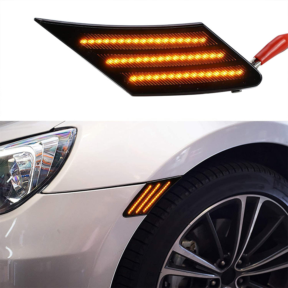 2x LED Side Marker Bumper Indicator Light Suitable For Toyota 86 Subaru BRZ Scion