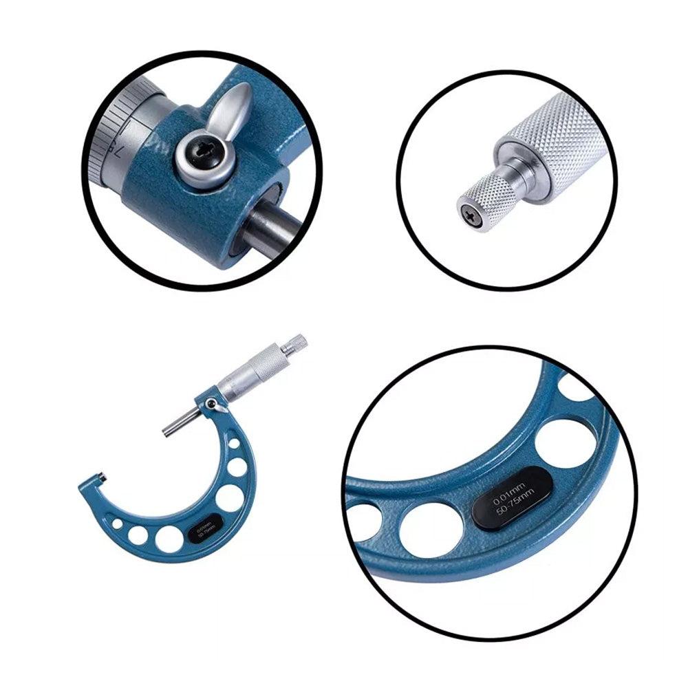 6x Outside Micrometer Set 0-6 inch Carbide Machinist Tool 0.0001 inch