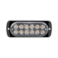 12 LED Strobe Light Emergency Warning Beacon White Amber 12V/24V