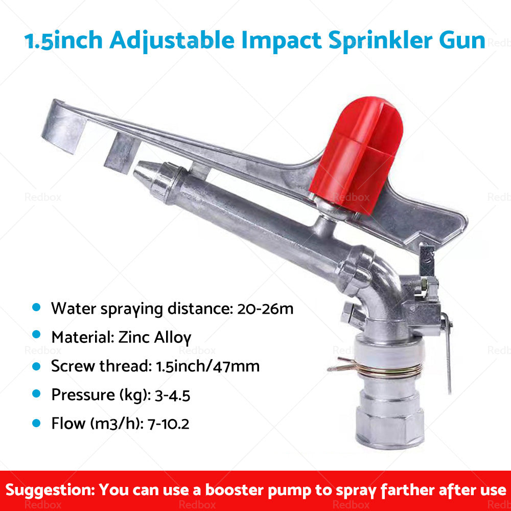 {{ 360掳 Rotation Lawn Water Sprinkler Impact Spray Gun Alloy Adjustable Irrigation }} - Buy Car Parts Online at {{ Kaka Auto Parts }}.