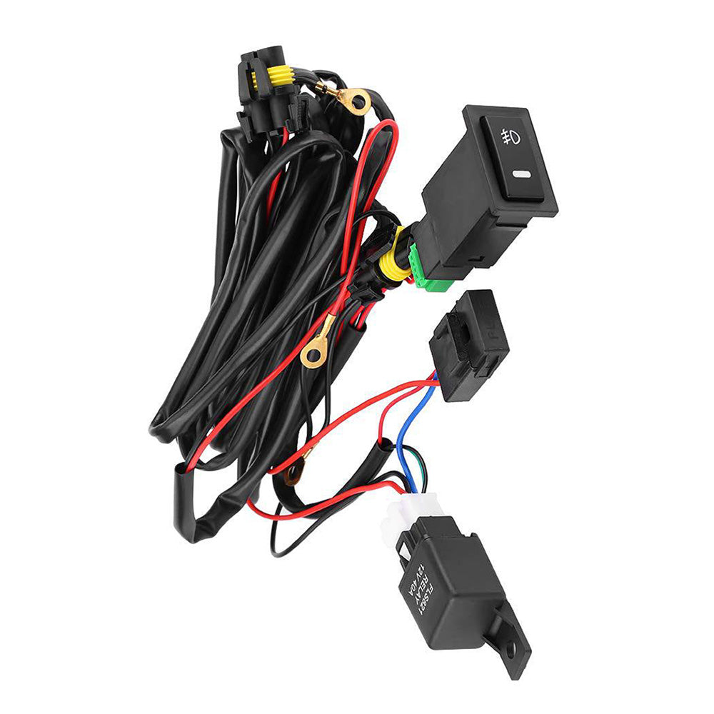 {{ Harness Kit 12V Car LED Fog Light On Off Switch Wiring Harness Fuse Relay Kit }} - Buy Car Parts Online at {{ Kaka Auto Parts }}.