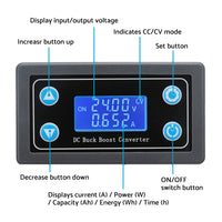 Buck Boost Converter Power Supply Module DC 5-30V LCD Adjustable Auto DC-DC AU