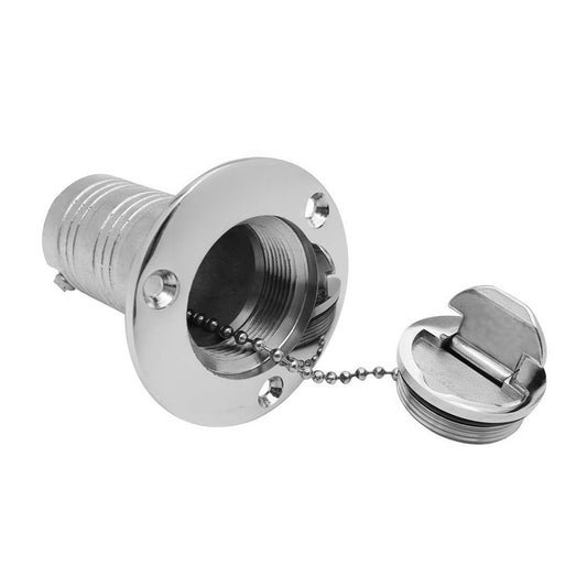 Keyless Water Deck Fill/Filler 1.5" Polished 316 Stainless Steel Suitable For Marine Boat