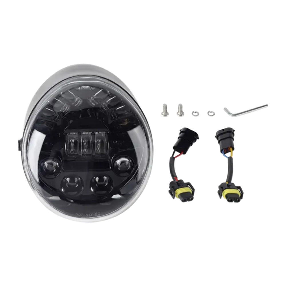 LED Headlight Hi/Lo Lamp Suitable For Harley Davidson VROD, V-Rod, VRSC & VRSCA