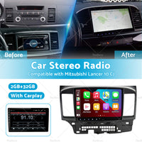 {{ 32GB 10. 1inch Carplay Radio Head Unit GPS Navi Suitable for Mitsubishi Lancer 10 CJ }} - Buy Car Parts Online at {{ Kaka Auto Parts }}.