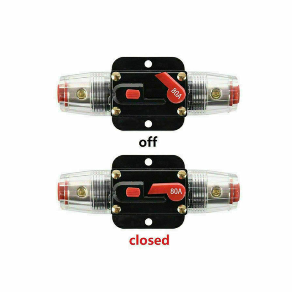 {{ 2 PCS AMP Circuit Breaker Dual Battery IP67 Waterproof 12V 24V Fuse Manual Reset }} - Buy Car Parts Online at {{ Kaka Auto Parts }}.