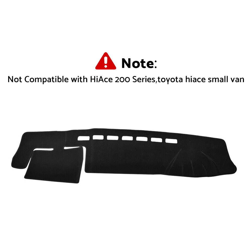 Dash Mat Suitable For Toyota Hiace 2005-2018 SLWB Van Non-Slip Dashboard Cover