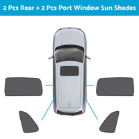 Front Rear Port Window Magnetic Mesh Sun Shade Suitable For Jeep Grand Cherokee