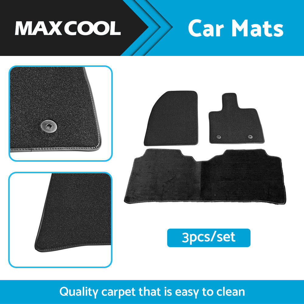 {{ 3Pcs or Set Classic Carpet Car Mats Suitable For BYD Atto 3 2022 Black }} - Buy Car Parts Online at {{ Kaka Auto Parts }}.