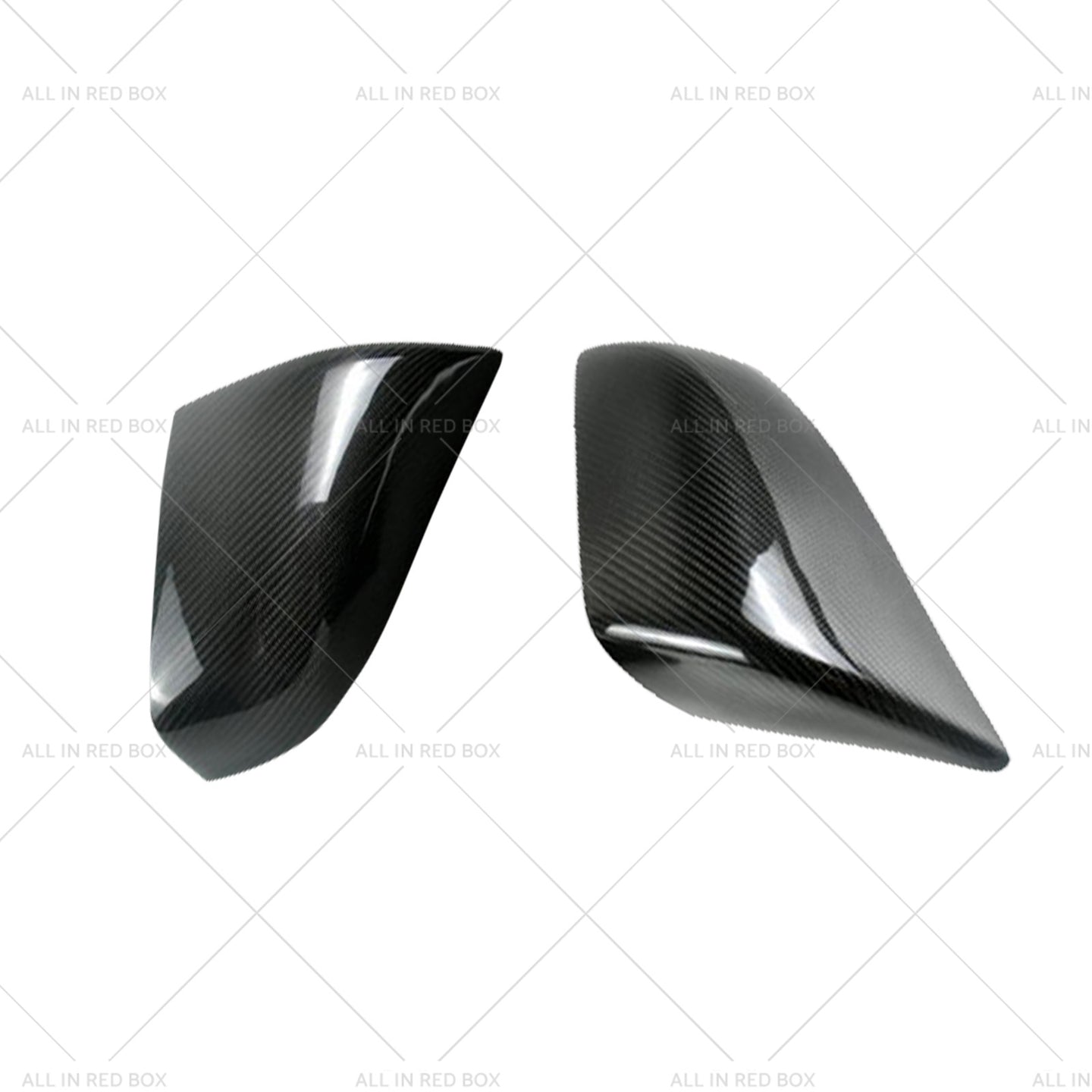 {{ 2x Real Carbon Fiber Wing Side Mirror Cover Trim Suitable For Tesla Model S }} - Buy Car Parts Online at {{ Kaka Auto Parts }}.