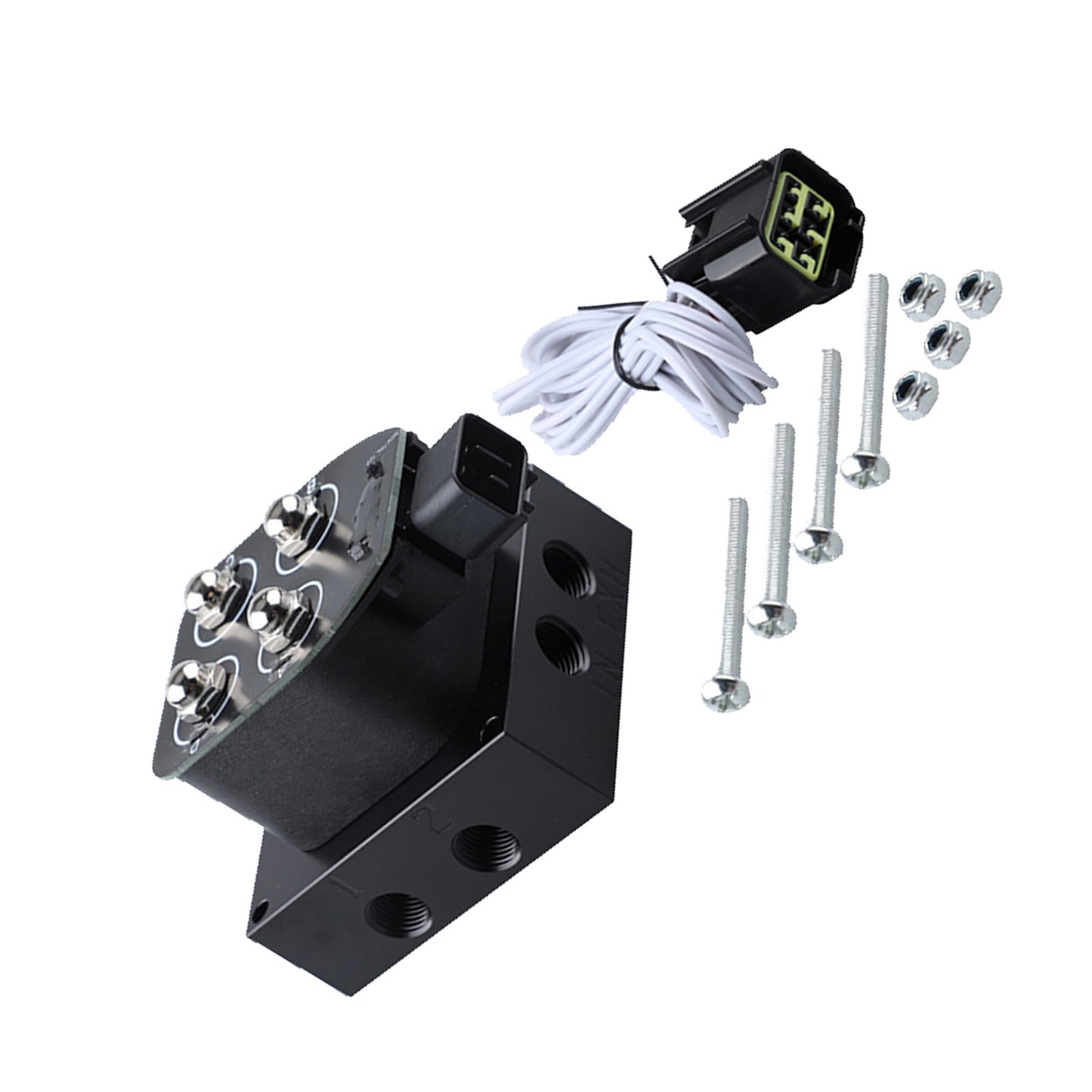 Manifold Valve Block 12V 1/4inNPT Suitable For Air Suspension System Universal Suspension