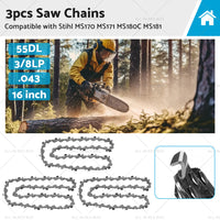 {{ Chainsaw Chain 16inch 55DL 3 8 LP. 043 Suitable For STIHL MS170 MS171 MS180C MS181 }} - Buy Car Parts Online at {{ Kaka Auto Parts }}.