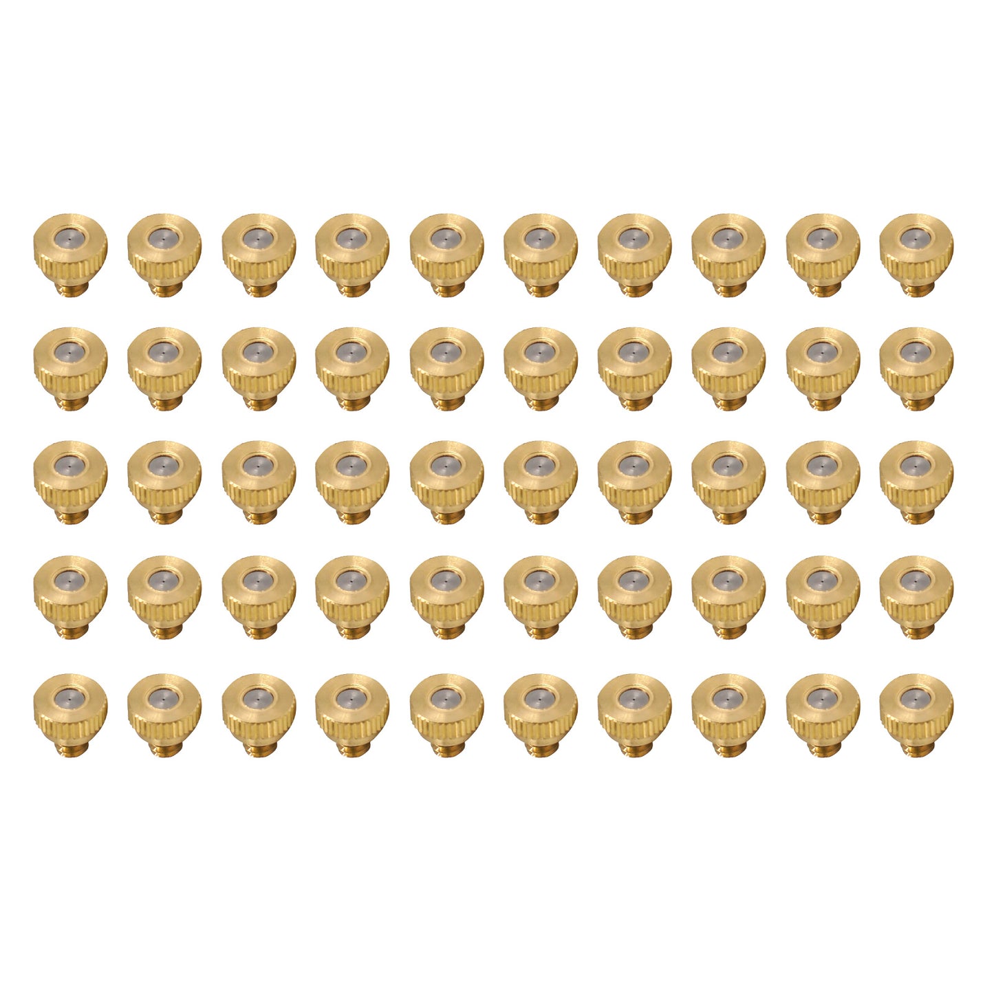 Brass Misting Nozzles Kit 0.016 Inch 10-24 For Cooling System Water Mister Sprinkle