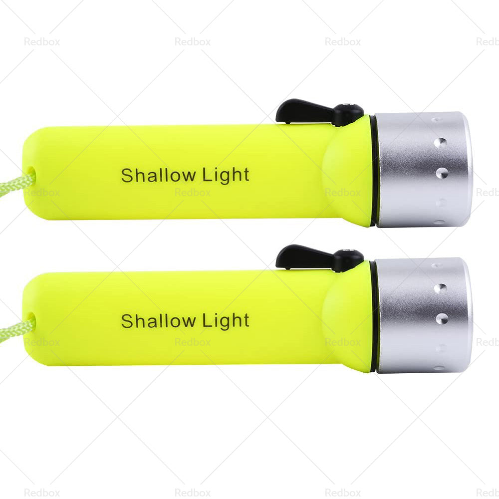 2x Waterproof Bright LED Scuba Diving Underwater Flashlight Torch Light Lamp Suitable For Diving & Outdoor Use