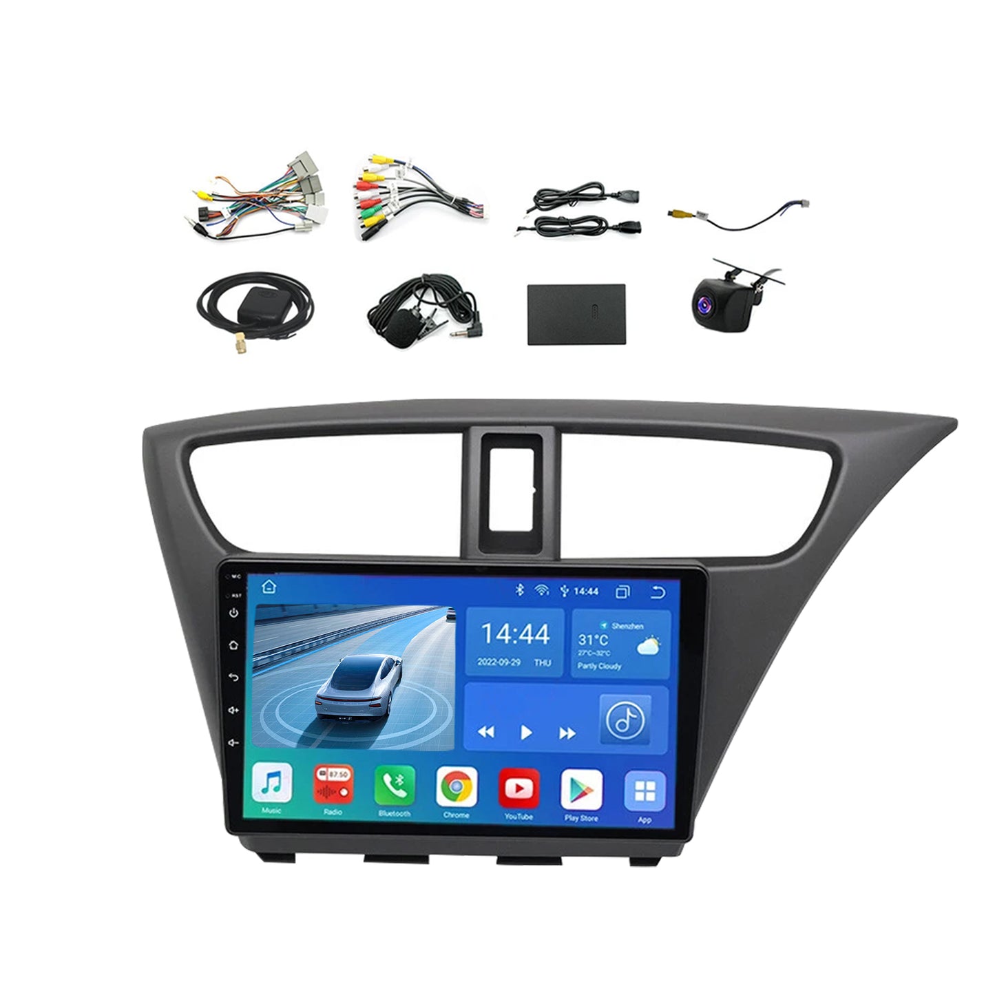 Head Unit Car Stereo Android Carplay GPS Radio Suitable for Honda Civic 12-15