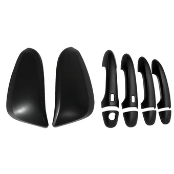 compare product Black Mirror Covers & Door Handles Kit Suitable For Toyota Hilux 2015-2023