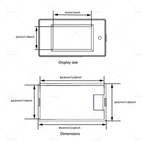 {{ DC 6. 5~100V 20-50-100A LCD Digital Combo Panel Display Volt Amp Power Watt Meter }} - Buy Car Parts Online at {{ Kaka Auto Parts }}.