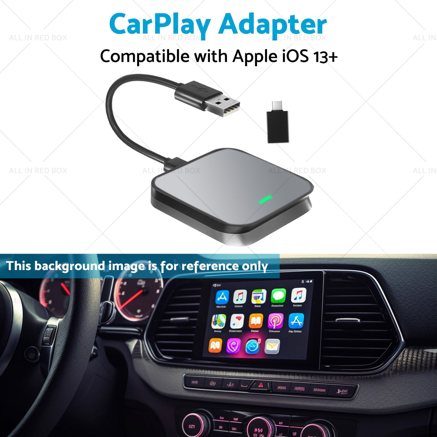{{ Gray Bluetooth USB Wireless Receiver Suitable for Apple CarPlay Adapter }} - Buy Car Parts Online at {{ Kaka Auto Parts }}.
