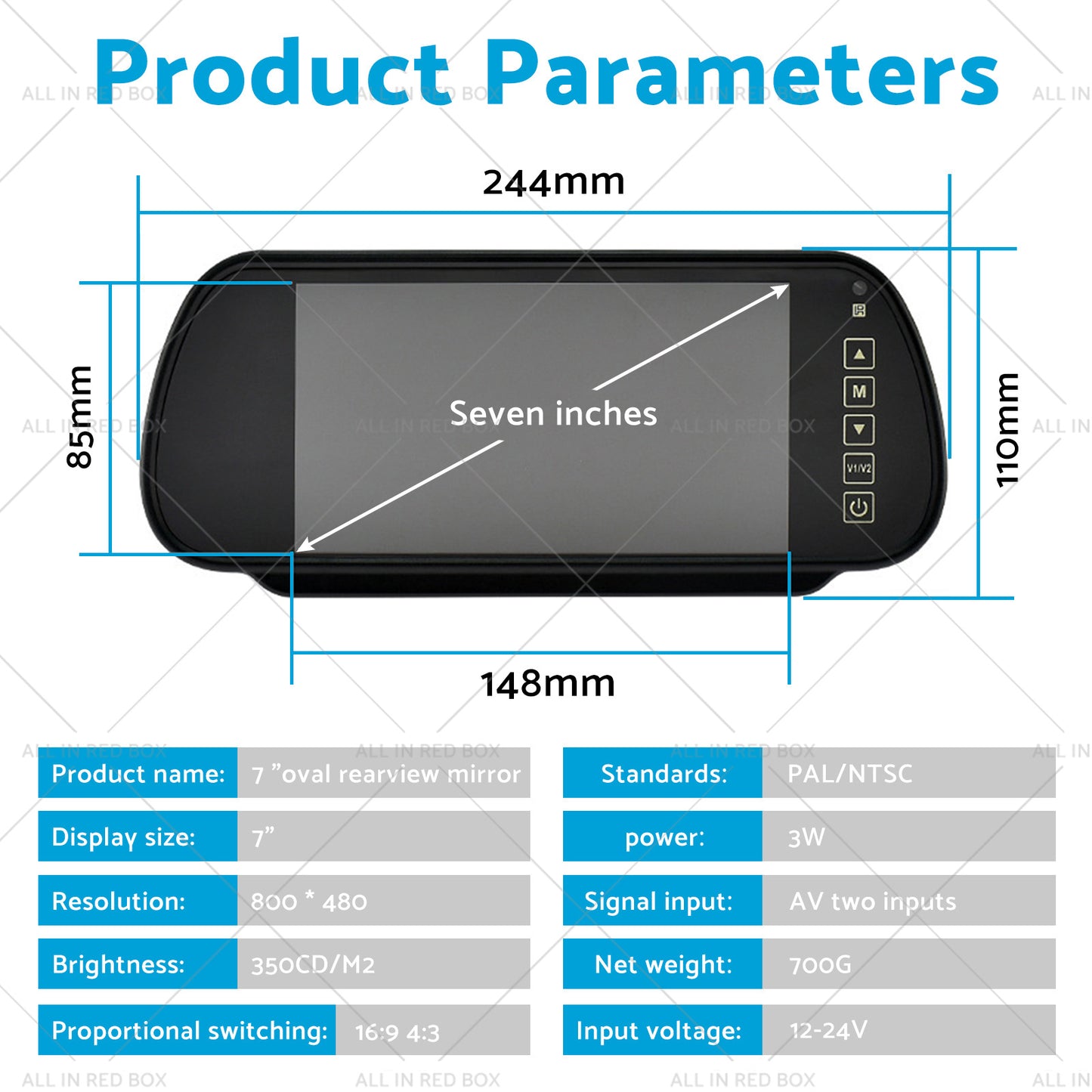 {{ Brake Light Backup Camera W or  7''Monitor Suitable for 07-19 Sprinter or VW Crafter }} - Buy Car Parts Online at {{ Kaka Auto Parts }}.