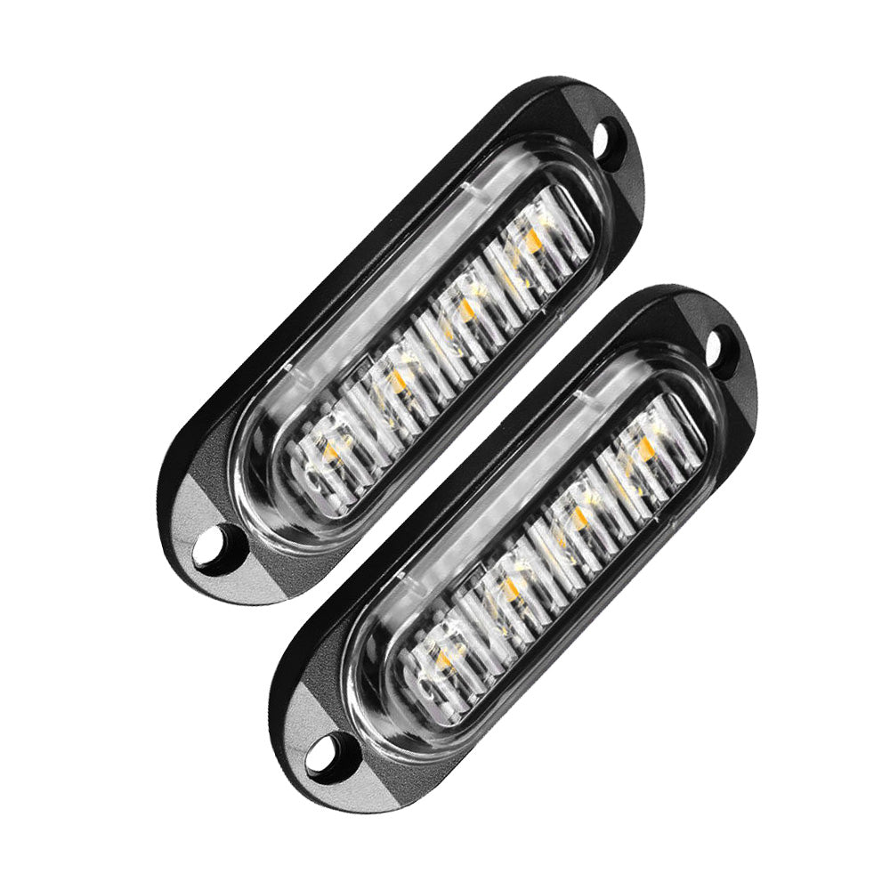 White 4LED Clearance Side Marker Light Suitable For Truck, Trailer & Caravan