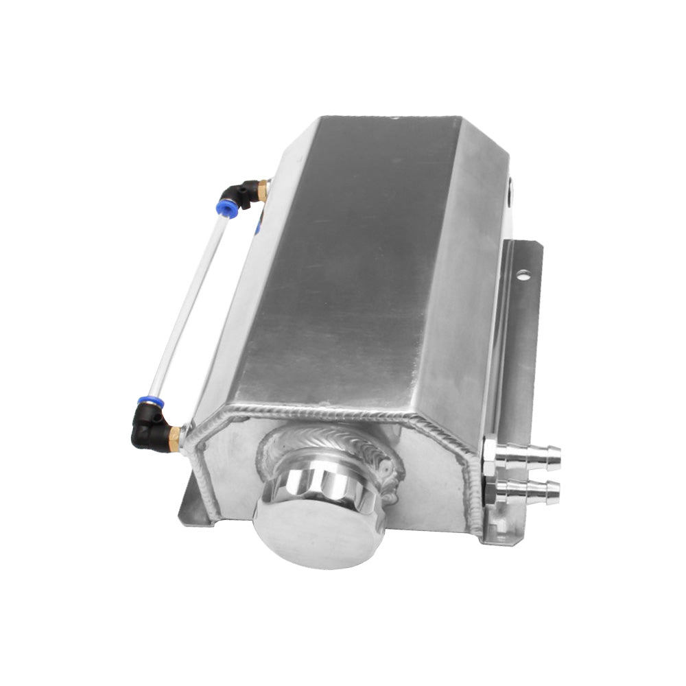 Universal Aluminum 2L Coolant Radiator Overflow Recovery Water Tank Bottle Suitable For Cars