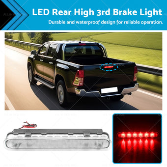 compare product 1x LED Rear High 3rd Brake Light Clear Suitable For Toyota Hilux VIGO SR5 04-15