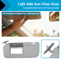{{ Front Left Side Sun Visor Sunvisor Sunshade For Hyundai Getz Click 02-11 Gray }} - Buy Car Parts Online at {{ Kaka Auto Parts }}.