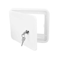Caravan Utility Door Access Hatch Rectangle 194x165mm Suitable For RV Motorhome With Lock
