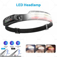{{ 230º LED Headlamp Head Torch Headlight Rechargeable Super Bright }} - Buy Car Parts Online at {{ Kaka Auto Parts }}.