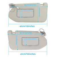 {{ RH  LH Interior Sun Visor Shade Grey Fits For Nissan Pathfinder 13-18 R52 Wagon }} - Buy Car Parts Online at {{ Kaka Auto Parts }}.