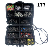 {{ 177Pcs Pro Fishing Accessories Kit w or  Tackle Box For Outdoor Swivels Hook Beads }} - Buy Car Parts Online at {{ Kaka Auto Parts }}.