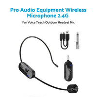 {{ Pro Audio Equipment Wireless Microphone 2. 4G For Voice Teach Outdoor Headset Mic }} - Buy Car Parts Online at {{ Kaka Auto Parts }}.