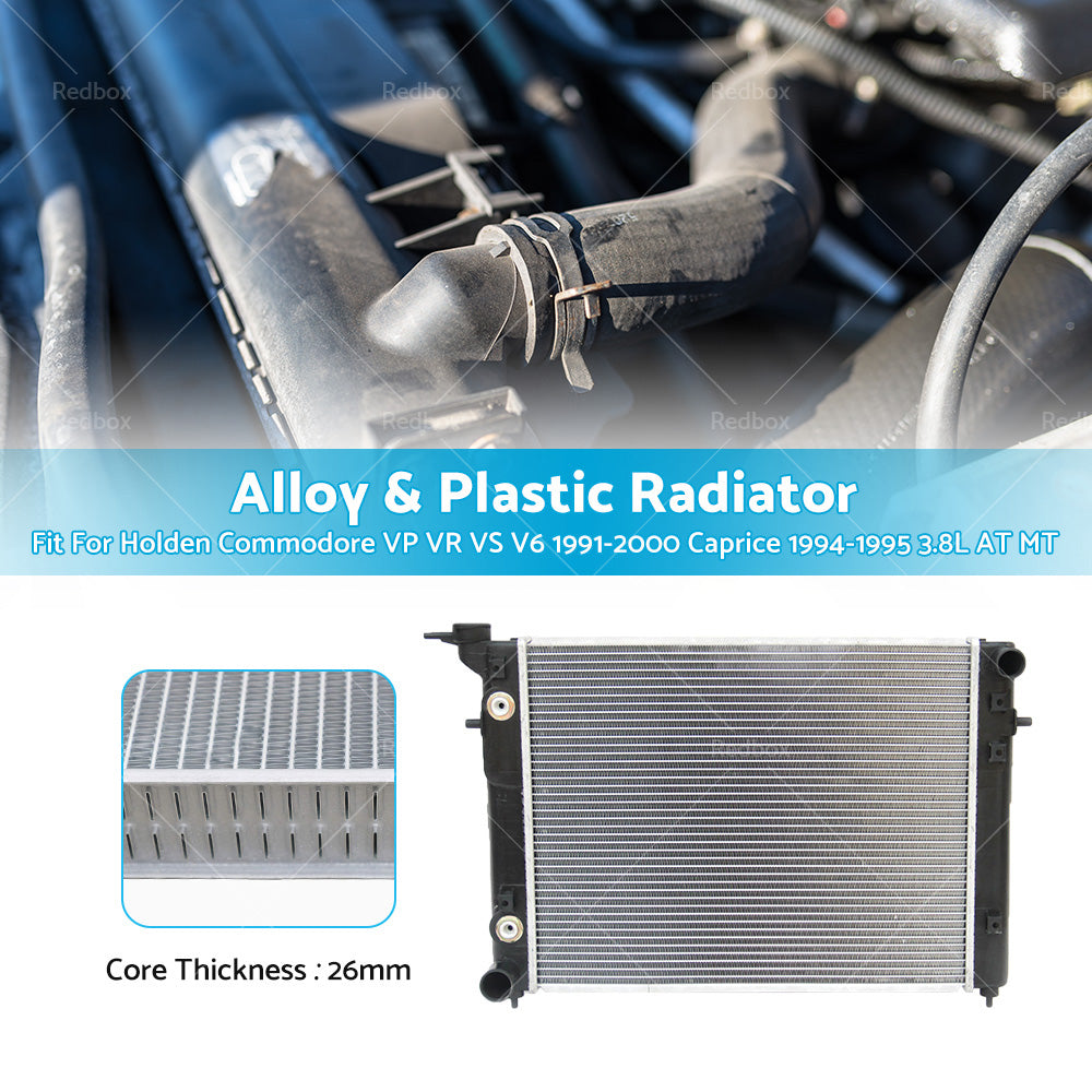 {{ Radiator Suitable For Toyota Lexcen 91-97 Holden Commodore 91-00 VP VR VS V6 }} - Buy Car Parts Online at {{ Kaka Auto Parts }}.