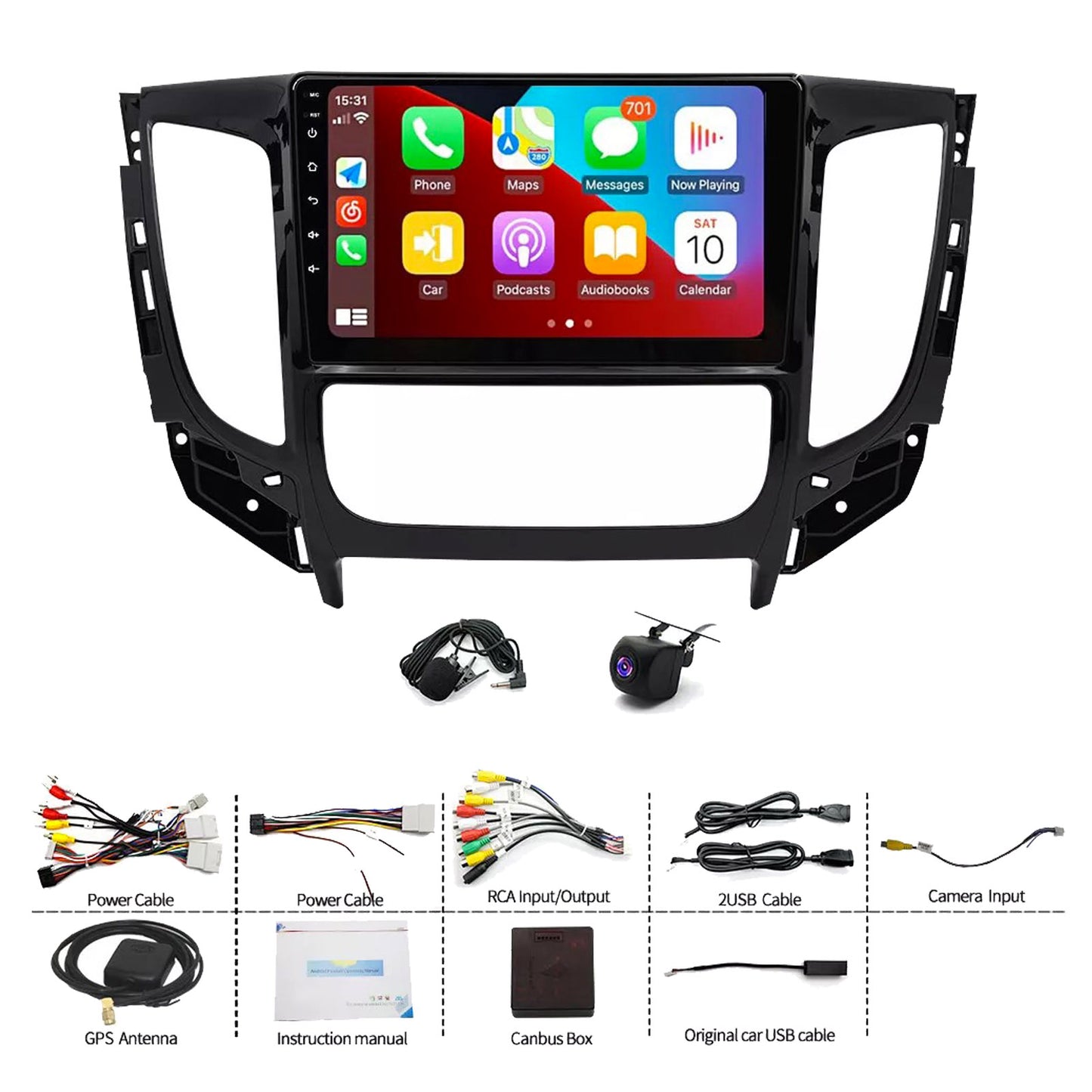 Wireless CarPlay/Android Auto Head Unit Suitable for Triton MQ MR Head Unit with Wireless CarPlay & Android Auto