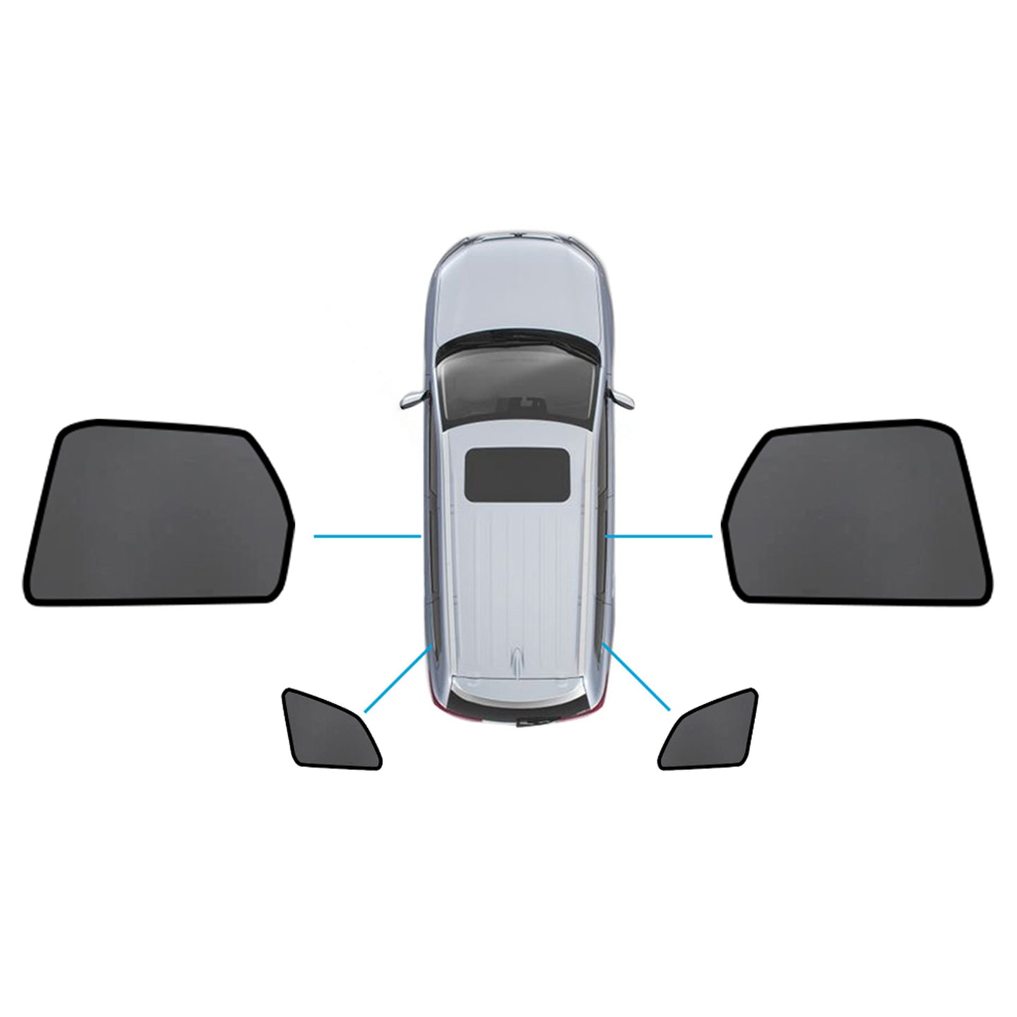 {{ Magnetic Mesh Sun Blind Shades Suitable for Suitable for Volvo XC60 2017-2024 }} - Buy Car Parts Online at {{ Kaka Auto Parts }}.