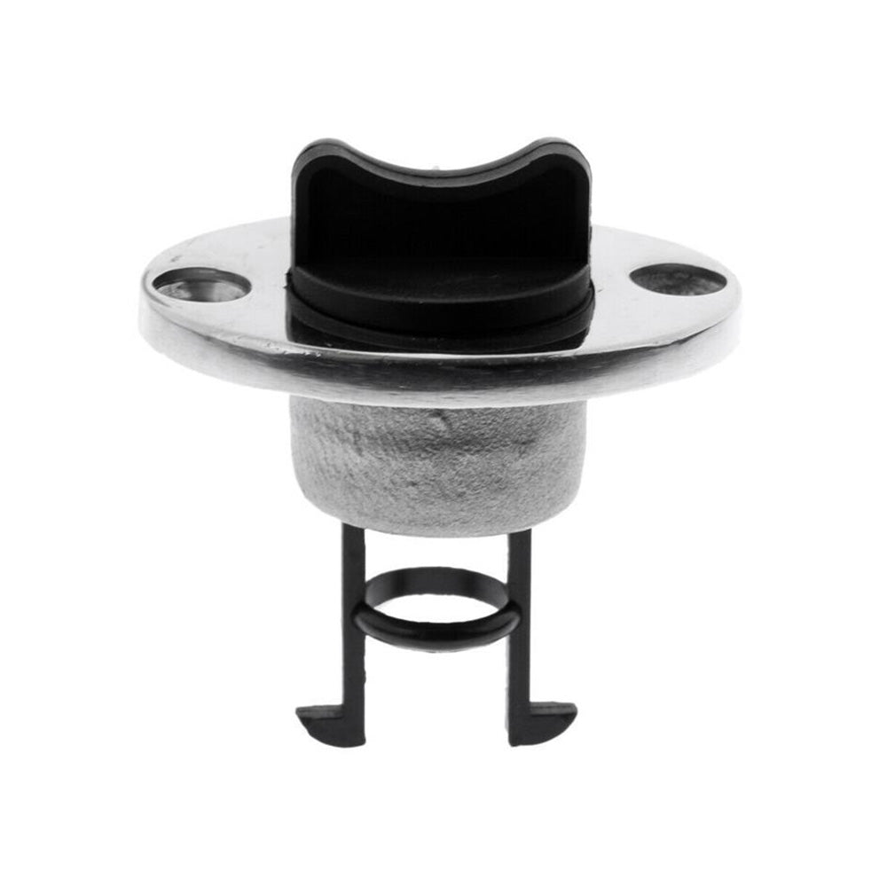 2x Boat Bungs Chrome Base With Plastic Coarse Thread Bung Suitable For Transom Installation