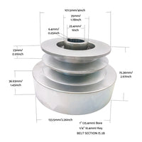 {{ Heavy Duty Centrifugal Clutch 25. 4mm 1inch Bore DUAL PULLEY 8HP-16HP Engine 200630 }} - Buy Car Parts Online at {{ Kaka Auto Parts }}.